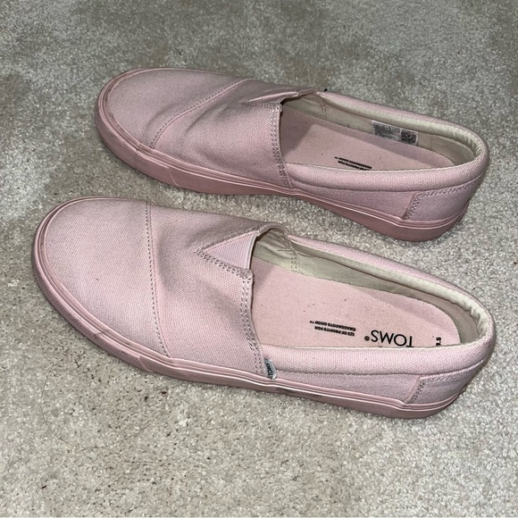 TOMS Womens Alpargata Fenix Slip On Sneakers Shoes Flats casual Pink 8.5 - Picture 3 of 6